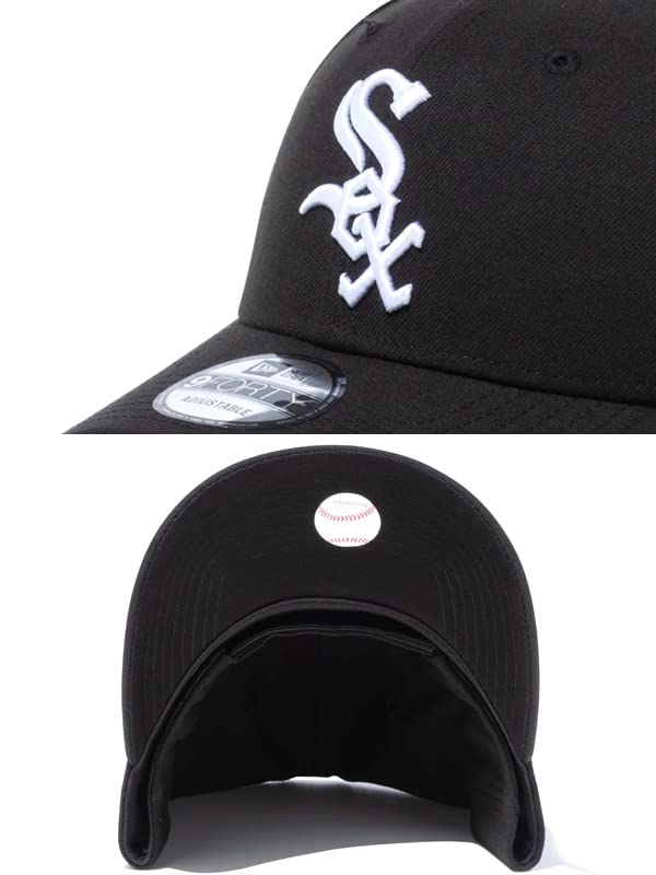 New Era 13562135 Adjustable Baseball Cap, SOX Black