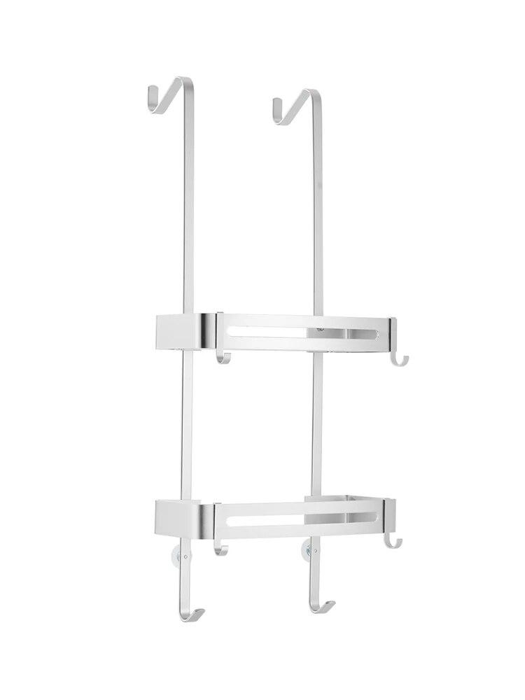 Black Hanging Bath Shelves Bathroom Shelf Organizer Nail-free Shampoo Holder Storage Shelf Rack Bathroom Basket Holder EL5018