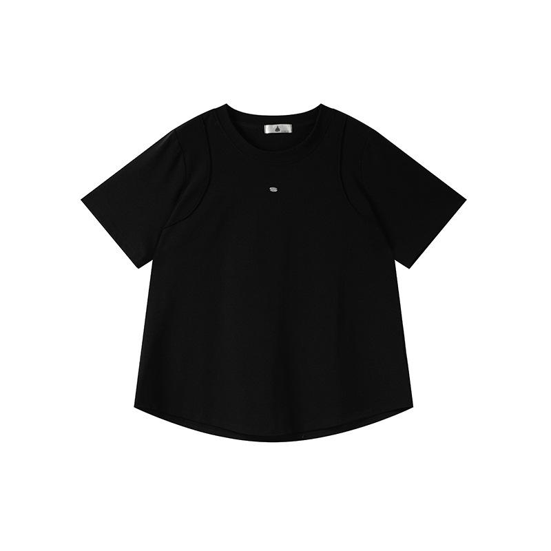 2026 Spring Plus Size Women's Casual Round Neck Short Sleeve T-shirt (200 Jin, W-262)