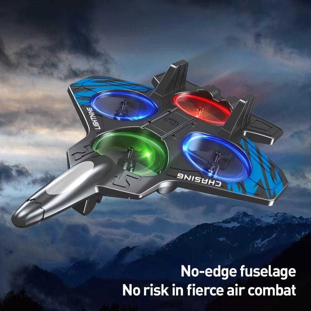 Rechargeable Four Motor Helicopter Toy Gravity Sensing RC Hobby Jet Plane  Kids Toddlers Children