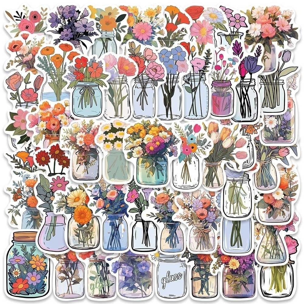 50PCS Waterproof Graffiti Stickers Aesthetic Decoration Sticker  Decor for Water Cup Computer