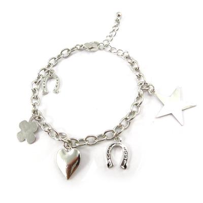 [J6343] - Silver 'Choregraphy of Happiness' Designer Bracelet
