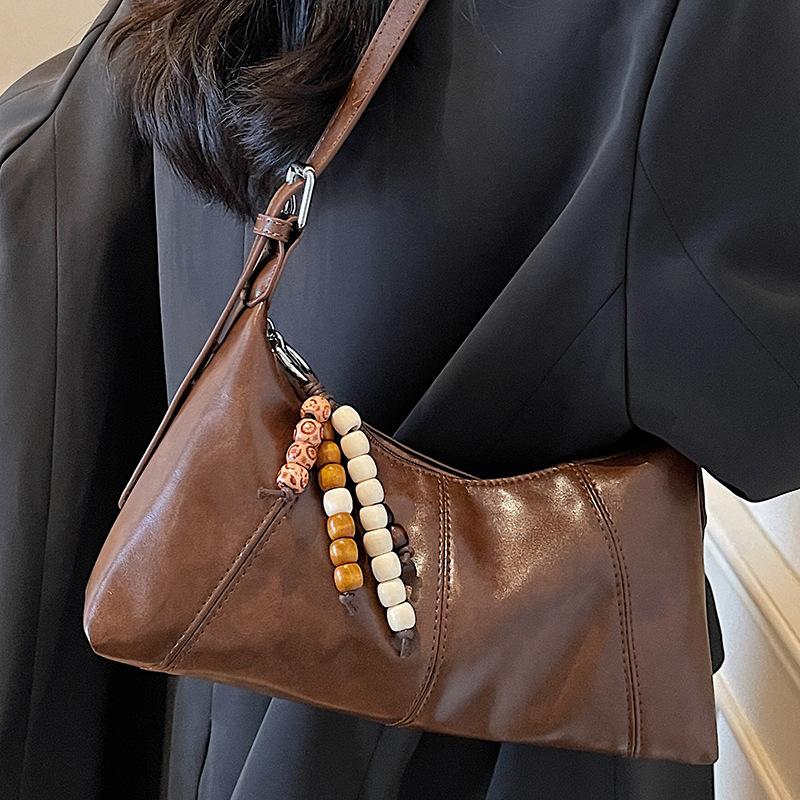 Einfache Unterarmtasche Damen neue Herbst Retro Mode Umhängetasche tragbare Messenger Freizeitpendlertasche