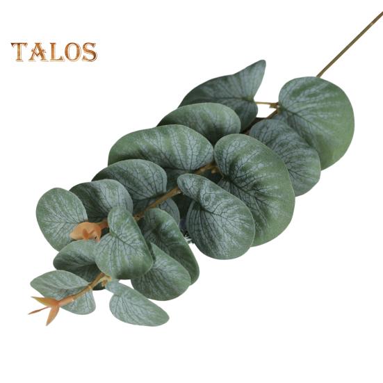 2 szt. Symulowane liście eukaliptusa Łatwa pielęgnacja Dekoracyjne Bezwonne Przyciągające wzrok Sztuczne liście eukaliptusa Prezent ogrodniczy