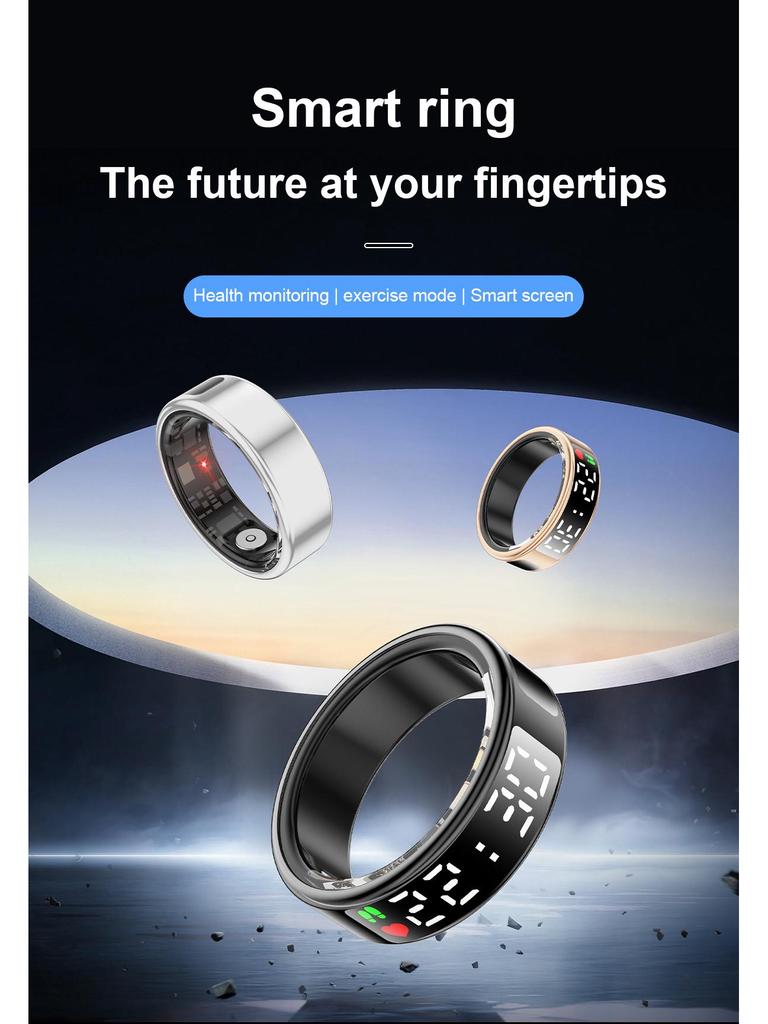 Smart Ring - Heart Rate, Blood Oxygen, Exercise & Sleep Monitor