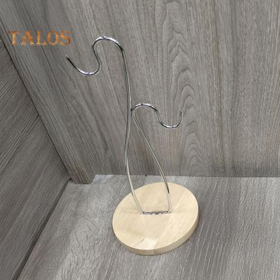 Bananenhalter aus Metall mit Holzsockel. Starke Tragfähigkeit, hohe Stabilität, einfache Montage, Bananenständerhalter