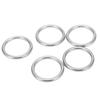 5PCS Welded O Ring Stainless Steel Marine Grade Round Ring for Sailing Diving Luggages4x30mm
