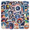 52 Cartoon Astronaut Space Graffiti Stickers Decorative Suitcase Pen Guitar Notebook Waterproof Explosive