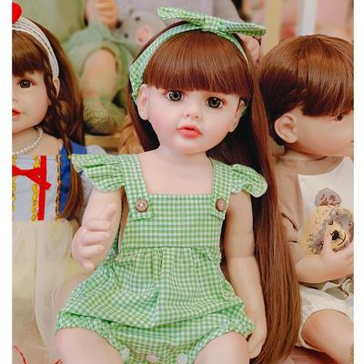 55 cm Yeniden Doğmuş Bebekler Tam Vücut Silikon Su Geçirmez Yeniden Doğmuş Bebek Gerçekçi Yenidoğan Bebekler Gerçek Bebek Çocuklar Için Noel Hediyesi