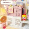 1pc Collapsible Storage Basket with Handle for Desktop Bookshelf Drawer, Stackable Folding Container for Kitchen, Bedroom, Office