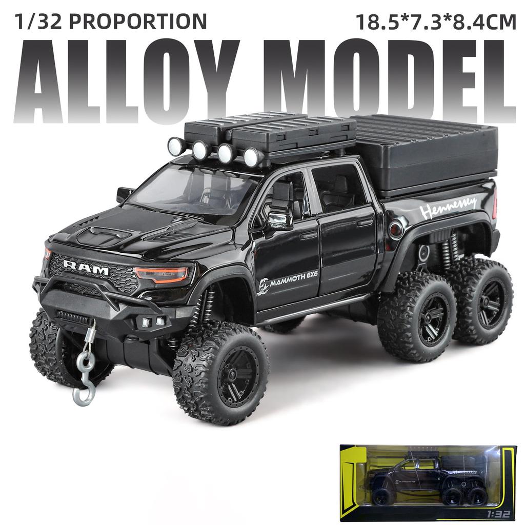1:32 Dodge Tyrannosaurus RAM TRX Off Road SUV Pickup Truck Alloy Metal Diecast Model Car Home Trendy Ornaments Decorations Gifts