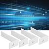 4PCS Corner Braces Aluminum L Shaped Right Angle Support Fixing Repair Brackets Silver3030 Single Groove