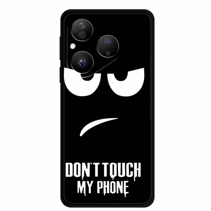 Colorful Case For Huawei Pura 80 Case Cartoon Animal Silicone Black Soft Cover for Huawei Pura 80 Case Protective Bumper Pura80