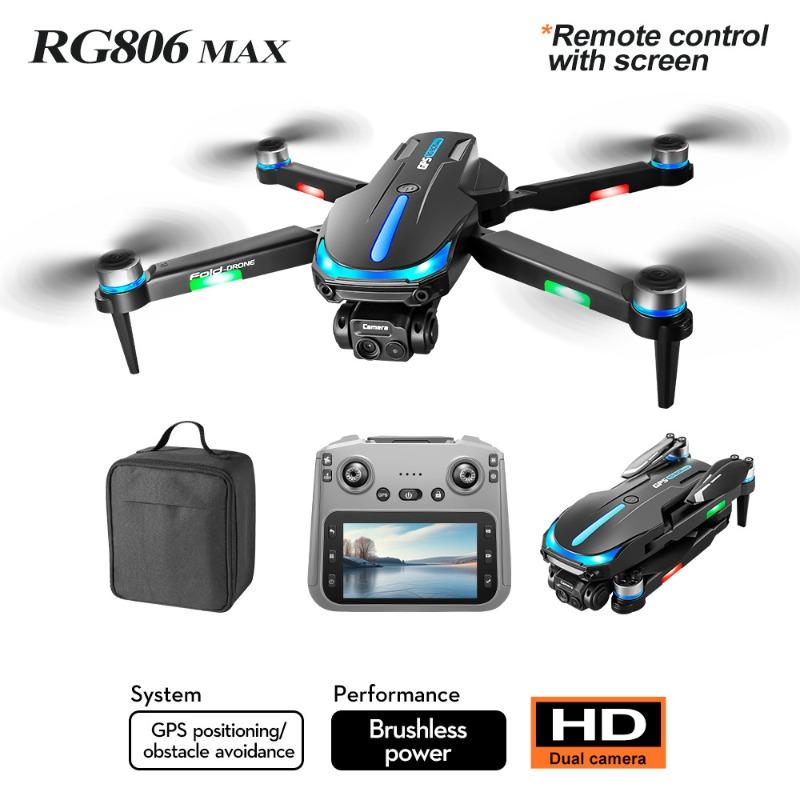 RG806 MAX RC Drone 360° Obstacle Avoidance Aerial Photography 8K Dual Camera Quadcopter Gps Four-Axis Helicopter Brushless Motor Drone Gift Toy