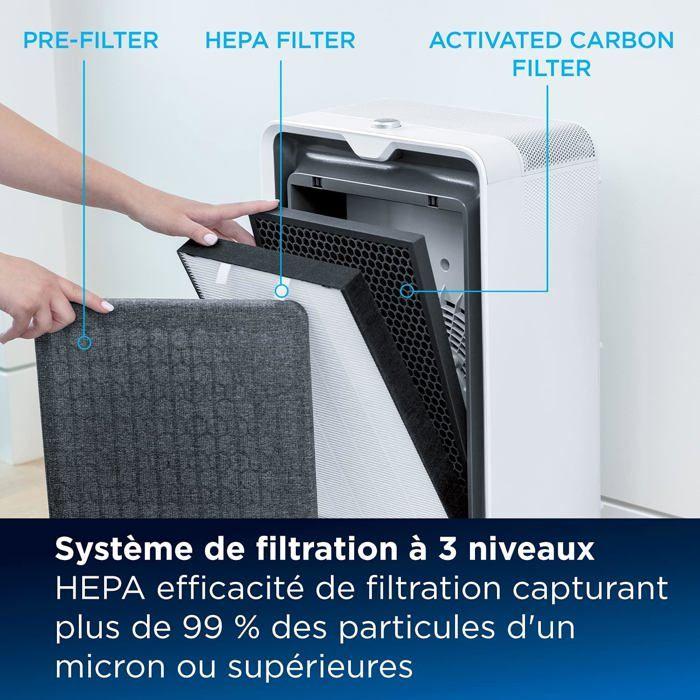 Air Purifier - BISSELL - Air320 - HEPA Filtration - Detects Allergens - Quiet