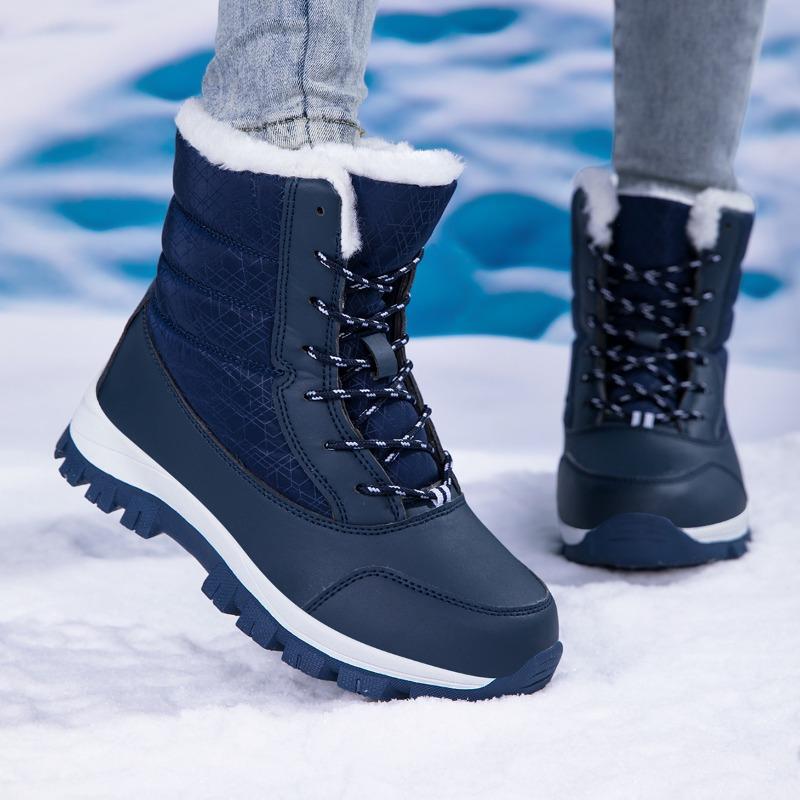 Women's High-top Cotton Shoes Boots Large-size Outdoor Anti-slip Waterproof Women's Snow Boots Winter Shoes for Women