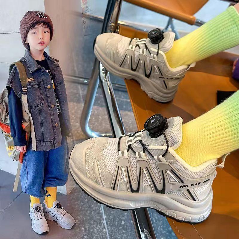 New spring and autumn mesh shoes for boys and girls, Korean-style children's sneakers, girls' dad shoes, breathable, fashionable, and casual