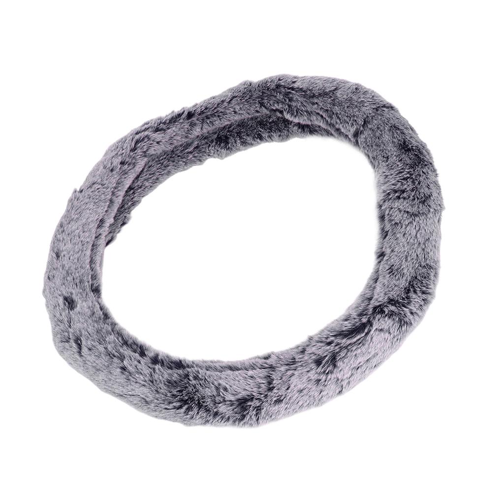 15 Inch Steering Wheel Cover Imitation Wool Plush Auto Steering Wheel or Interior Accessory for Men Women