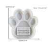Personalized Pet Frame Mold Practical Pet Pawprint Shaped Mold for DIY Projects