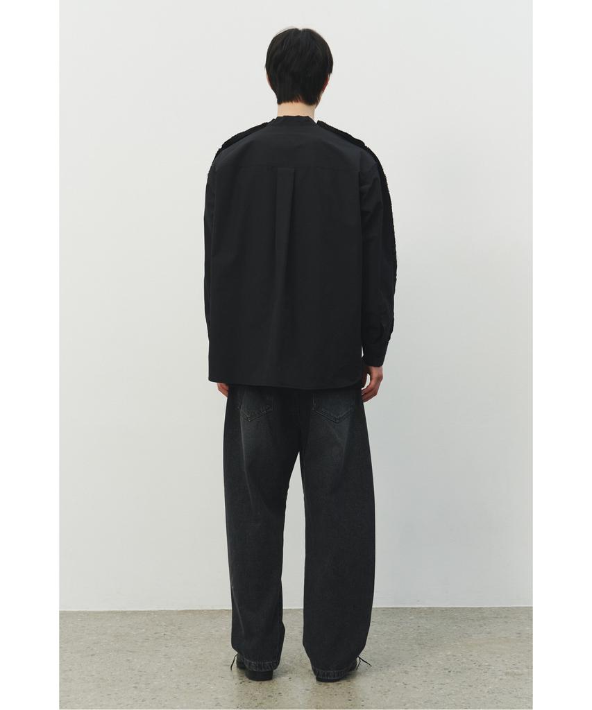 RECODE Back Shirt Knit Top_Rkwas25615Bkx
