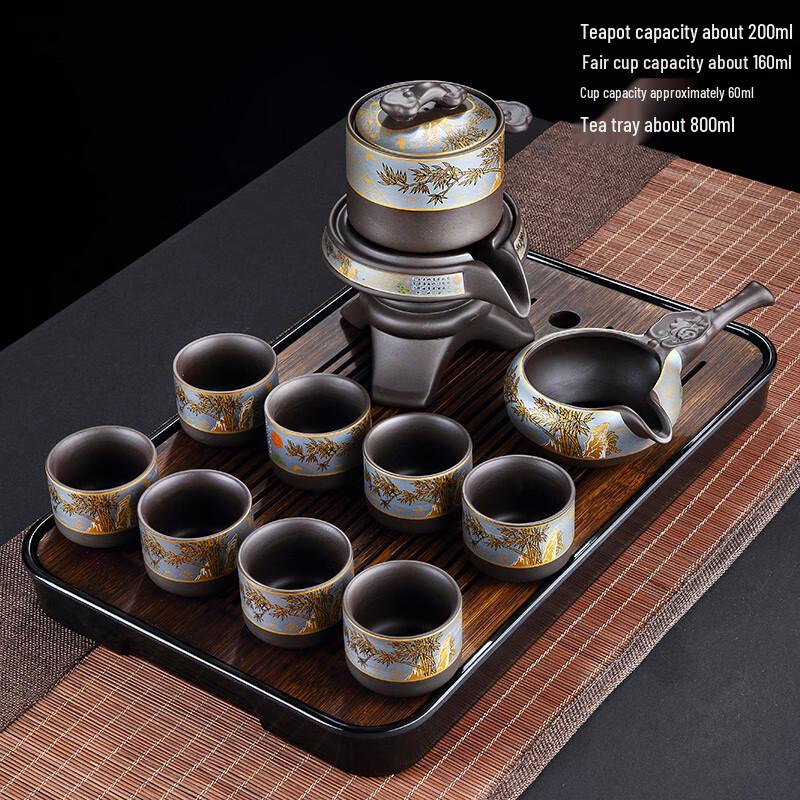 

Light Luxury Zisha Automatic Tea Set