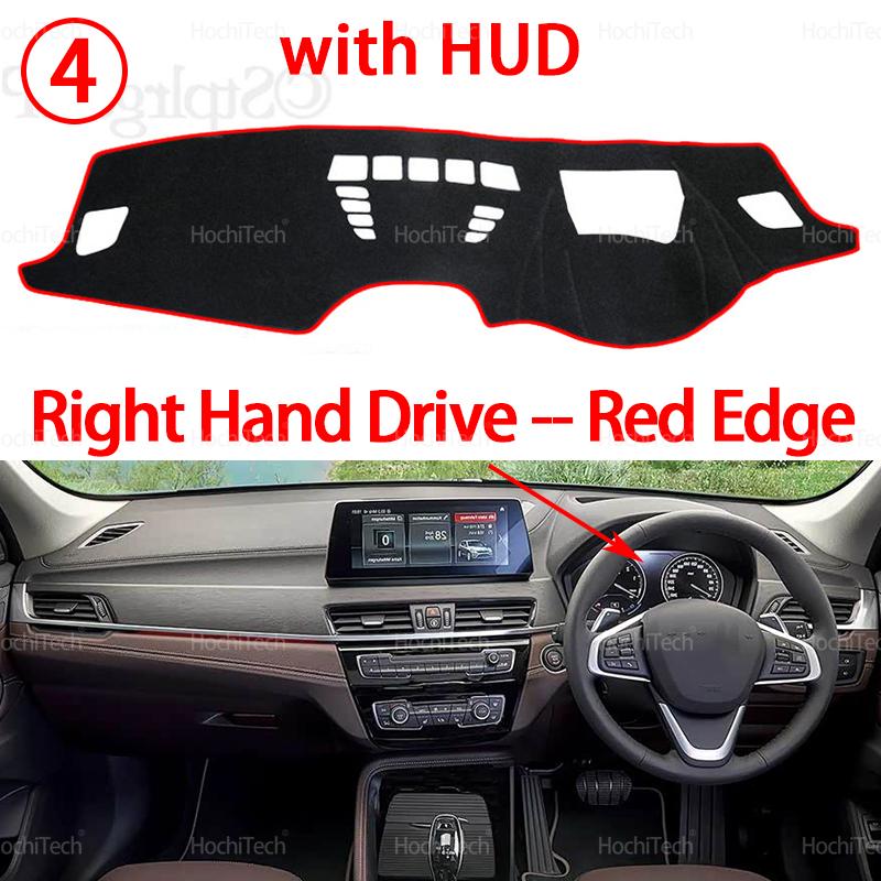 Dashboard Cover Avoid Light Anti-Slip Anti-dirty Mat Pad Sunshade Dashmat Protect for BMW X1 F48 2016- LHD RHD