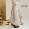 Girls' Retro Asymmetrical Midi Skirt