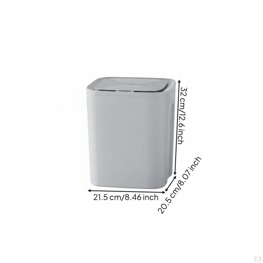 Trash Can Reusable Power Source Smart Reversible Charging Port Household Storage