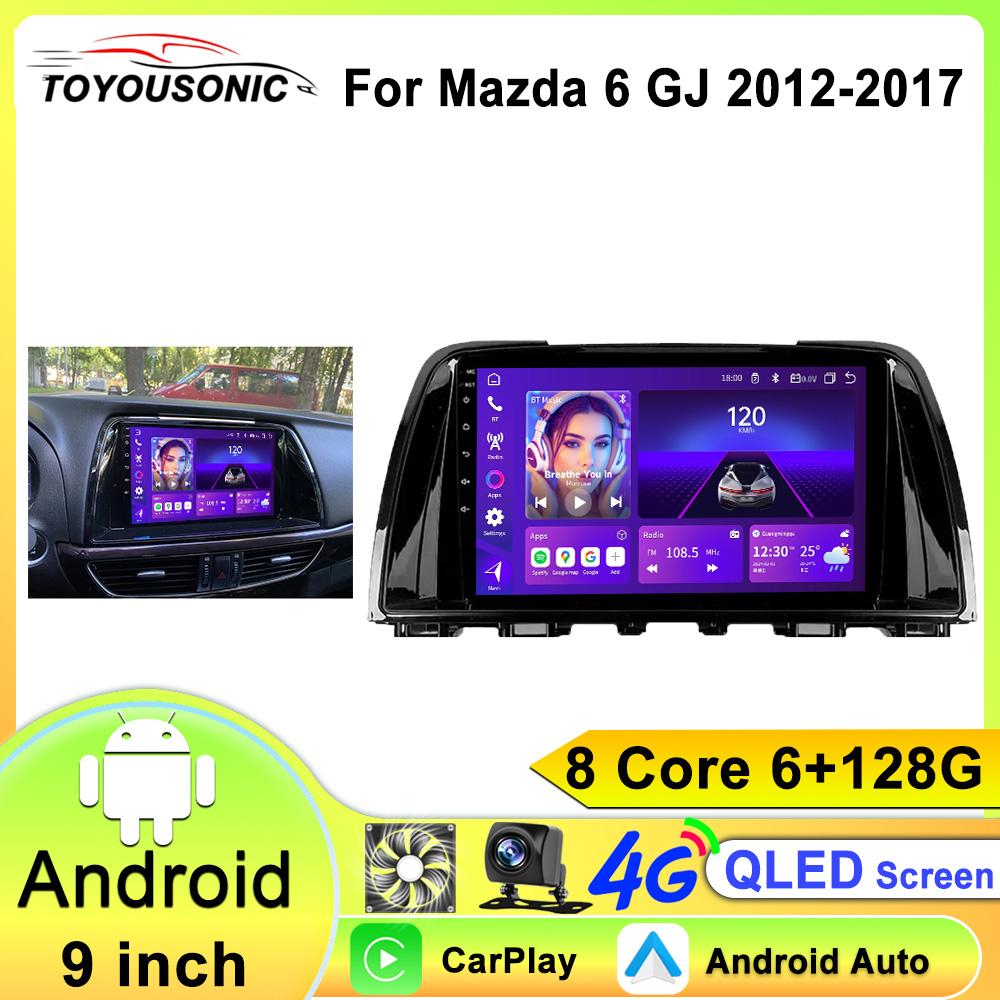 

Android 13 для Mazda 6 GJ Atenza 2012 2013 2014 2015 2016 2017 Carplay Auto Car Multimedia All-in-one Car Radio Video Player GPS 8 core 6GB+128GB