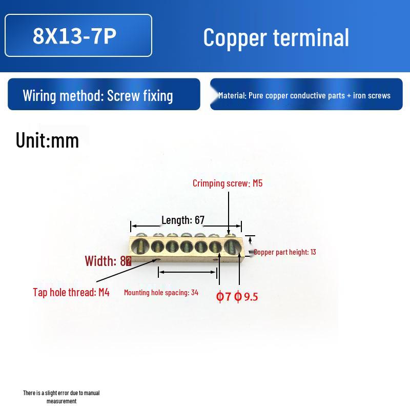PZ30 Copper Terminal Blocks with Screws