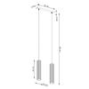 Carbon 2 white pendant lamp