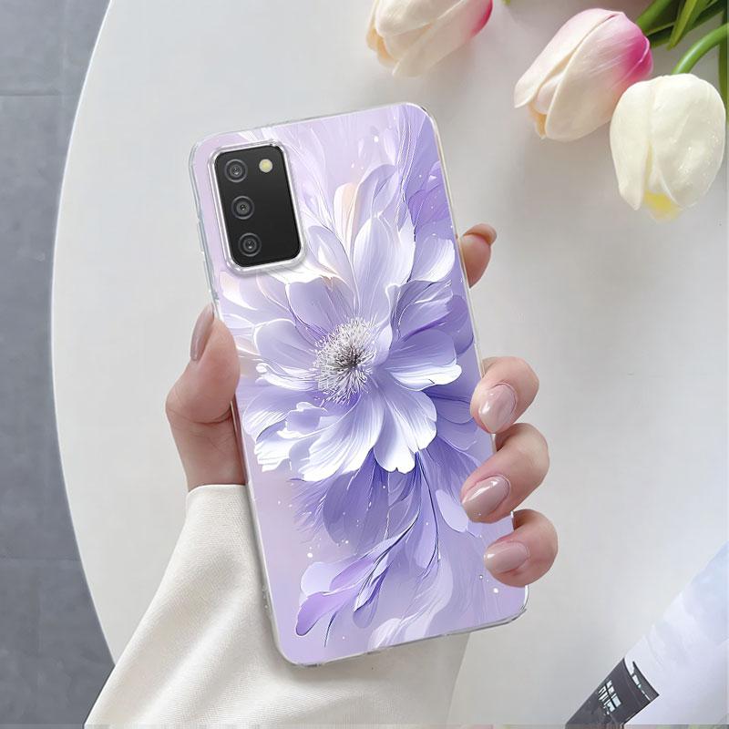For Samsung A41 A21s A11 Case Luxury Phone Case For Samsung Galaxy A41 A21S Marble Flower Clear Soft Silicone Protective Cover