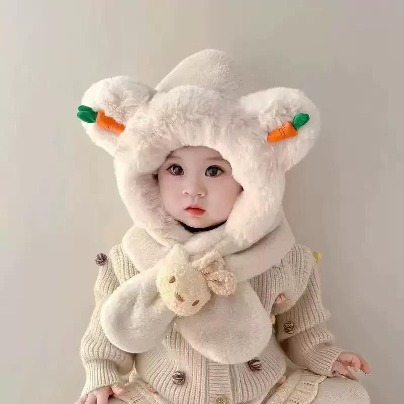 Super Cute Baby Ear Protection Scarf Hat - Warm, Thick Unisex for Autumn/Winter