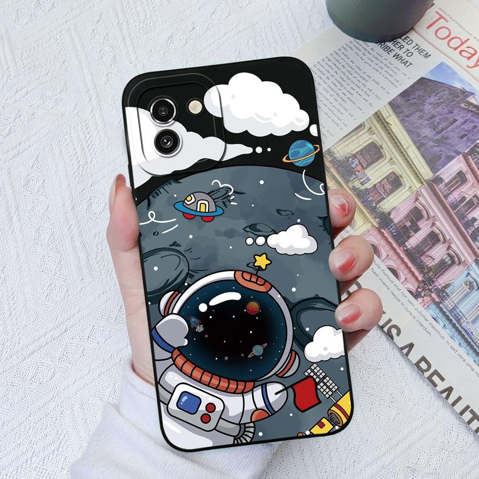 Case For Samsung A03 Core A03S Painted Soft Liquid Silicone Fashion Back Cover For Samsung Galaxy A 03 A03Core A03 S Funda Coque