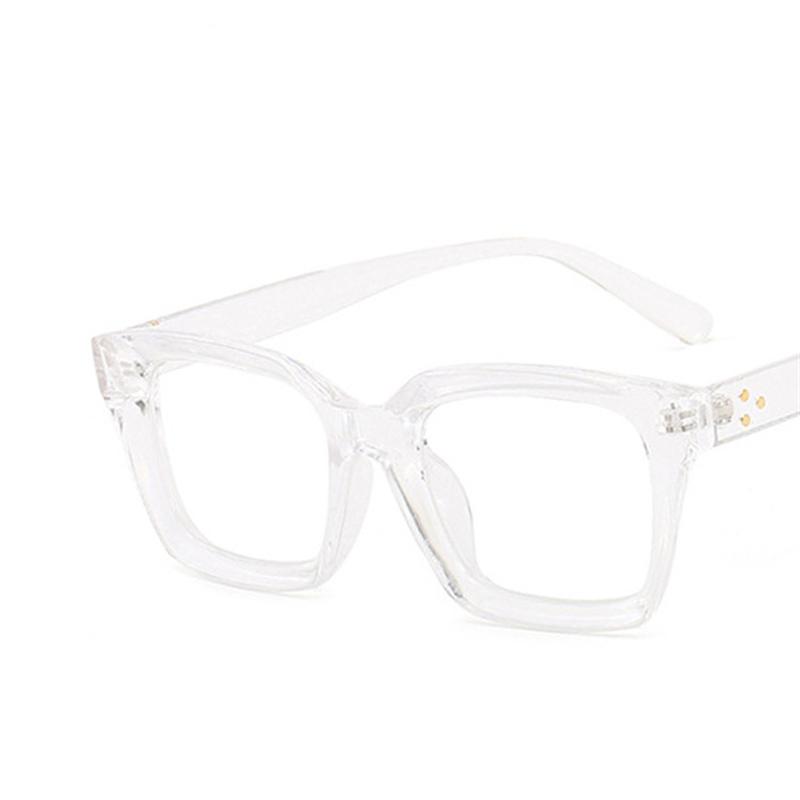 Fashion Glasses Frame Women Men Anti Blue Light Vintage Square Computer Optical Concave Eyewear Female