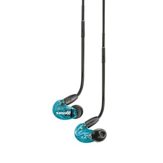 VGP Hall Fame Gold Award SHURE Earphones Wired SE215 SPE-A Blue High Noise Isolation Cancelling Gaming Special Edition In-Ear Type Wireless Conversion