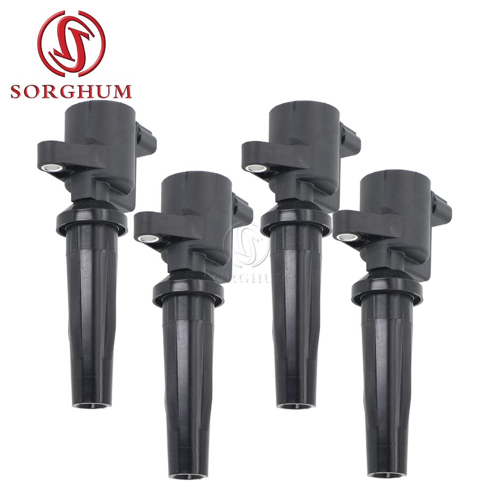 SORGHUM 4 шт. Катушка зажигания для Ford Focus Escape Transit Connect Mazda Tribute 3 Mazda 6 L4 2.3L DG541 FD505 4M5G12A366BC DG507 4M5G12A366BC-4PCS