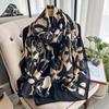 Popular 180X90CM Print Bandannas Europe America Silk Scarves Four Seasons Satin Beach Towel Fashion Flower Long Shawls