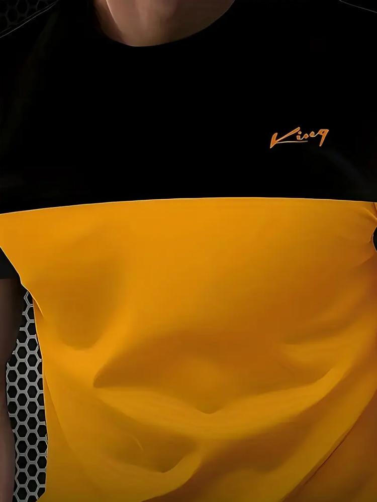 2024 Casual Men's T-Shirt Summer Clothing T-Shirt Oversized Short Sleeve Tops