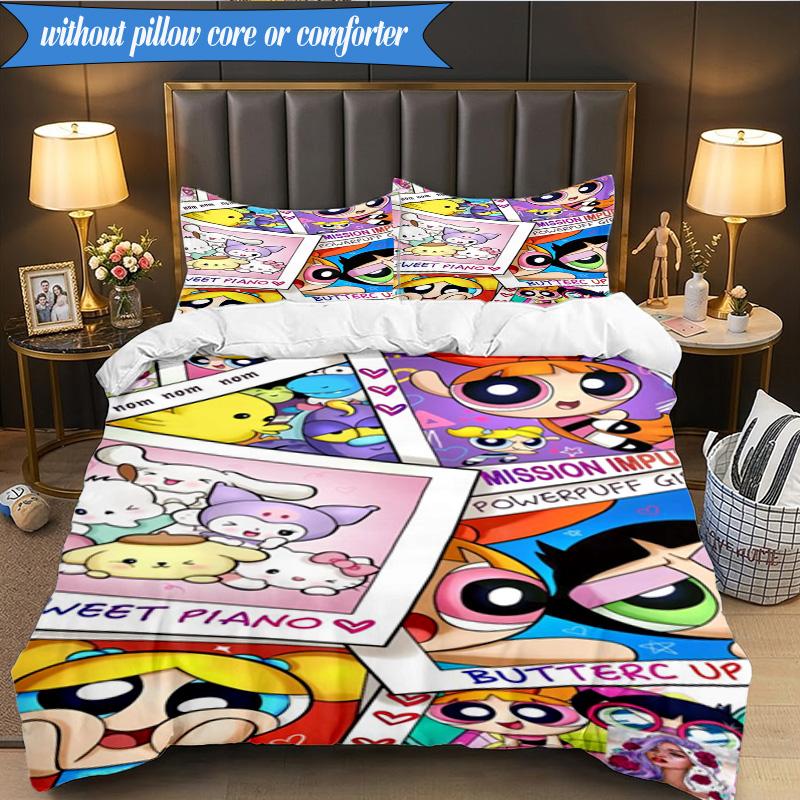 Power police Adventure 3pcs K-pop music group Bedding set,Ideal for Bedroom, Dormitory,Including Duvet Cover And 2pcs Pillowcases,Fan gifts