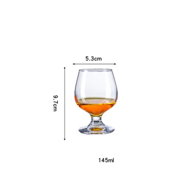 2Pcs European Wine Glass XO Whiskey Red Wine Cocktail Brandy Beer Vodka Margaret Goblet Big Belly Cup Cognac Glass Bar Drinkware