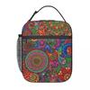 Colorful Bohemian Pattern Insulated Lunch Bag for Women Children Portable Food Boxes Thermal Lunch Box Tote