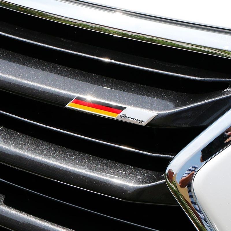 Einfach zu installieren Deutschland Flagge Für Auto Aufkleber für Für Auto Kühlergrill Set mit 2