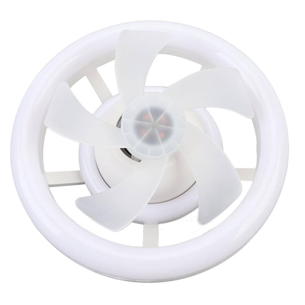 Ceiling Fan With LED Light Dimmable 3 Wind Speed Remote Control RGB Effect E27 Ceiling Fan for
