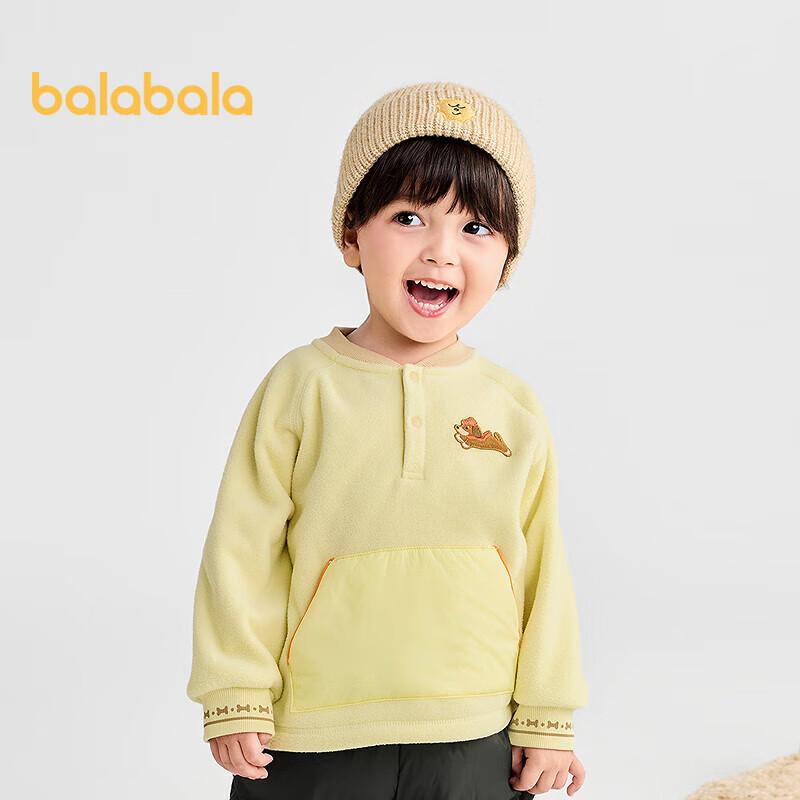 Camiseta de Manga Larga con Cuello de Béisbol para Bebé Balabala