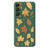 For Samsung Galaxy A16 5G/4G Case Maple Leaves Pattern Printing Straight Edge TPU Phone Back Cover