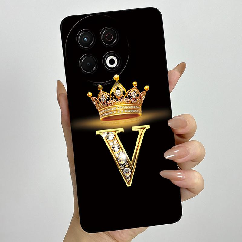 For Tecno Spark 30 Pro 4G KL7 Case Crown Letters Camera Protection Shockproof Anti-Fingerprint Cover For Tecno Spark30 Pro Coque
