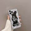 Minimalist floral mirror case for iPhone 16 Pro Max, iPhone 17, iPhone 15, iPhone 11, iPhone 8 Plus, and iPhone X
