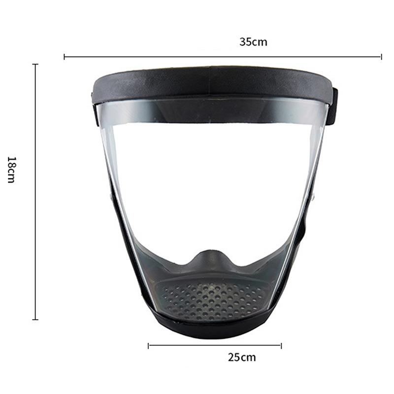 Anti-imma Anti-stänk Fullansiktsskydd Anti-droppmask Huvudbonad Glasögon Rymd Sfäriska Glasögon Fullansiktsskyddsglas