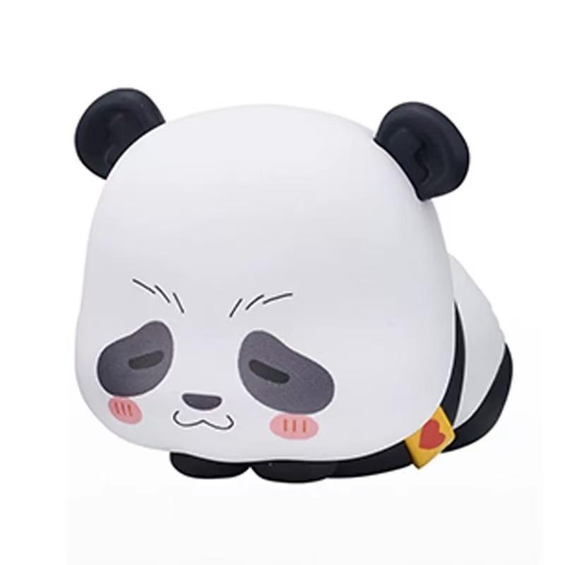 6CM Jujutsu Kaisen Anime Figure Itadori Yuji Satoru Gojo Napping Cat PVC Q Version prone 4Pcs/Set Model Toys Gift Collection